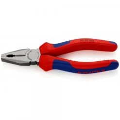 Knipex Kombizange Schwarz Atramentiert Mit Mehrkomponenten-Hüllen 160 Mm, 03 02 160