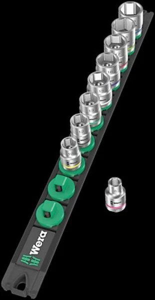 Wera Zyklop Steckschlüsseleinsatz-Satz, 3/8" Nuss-Magnetleiste B 4, 05005430001 2 Wera Zyklop Steckschlüsseleinsatz-Satz, 3/8" Nuss-Magnetleiste B 4, 05005430001 – Bild 2