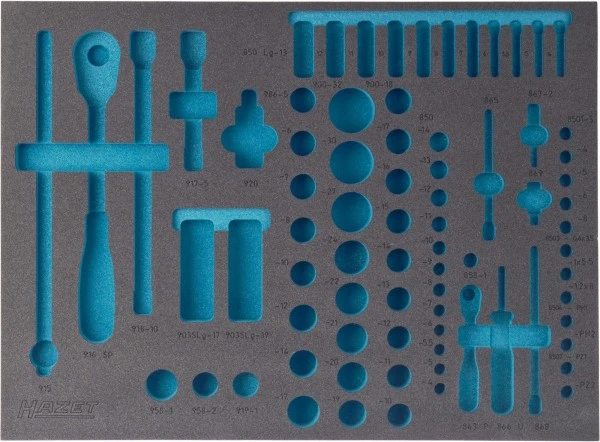 Hazet 2K-Weichschaum-Einlage, 163-138L 1 Hazet 2K-Weichschaum-Einlage, 163-138L