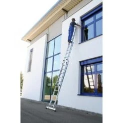 Günzburger Aluminium-Schiebeleiter Mit Nivello-Traverse 3 X 10 Sprossen, 20610 -Werkzeugserien Geschäft 20610 zoom54d77fffa2f12 600x600