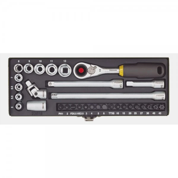 Proxxon Feinmechaniker-Steckschlüssel- Und Schraubersatz 1/4", 32-tlg., 23078 1 Proxxon Feinmechaniker-Steckschlüssel- Und Schraubersatz 1/4", 32-tlg., 23078