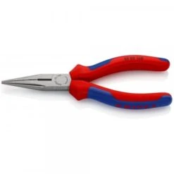 Knipex Flachrundzange Mit Schneide Schwarz Atramentiert 160 Mm, 25 02 160