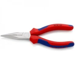 Knipex Flachrundzange Mit Schneide Verchromt 160 Mm, 25 05 160