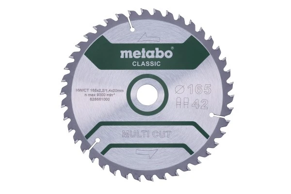 Metabo MultiCutClassic 165x20 42 FZ/TZ 5° / B, 628661000 1 Metabo MultiCutClassic 165x20 42 FZ/TZ 5° / B, 628661000