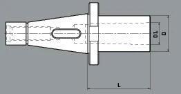 Elmag Kegelreduzierhülse ISO 40 / MK 4, 82710 1 Elmag Kegelreduzierhülse ISO 40 / MK 4, 82710