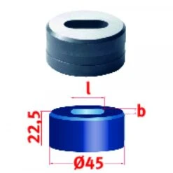 Metallkraft Langlochmatrize Nr.45 13,3 X 30,3 Mm, 3889413,3X30,3