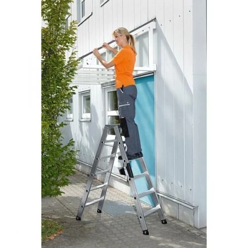 Günzburger Aluminium-Stufen-Stehleiter Beidseitig Begehbar 2 X 10 Stufen, 40220 4 Günzburger Aluminium-Stufen-Stehleiter Beidseitig Begehbar 2 X 10 Stufen, 40220 – Bild 4