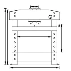 Unicraft Hydraulische Werkstattpresse WPP 30 E, 6300030