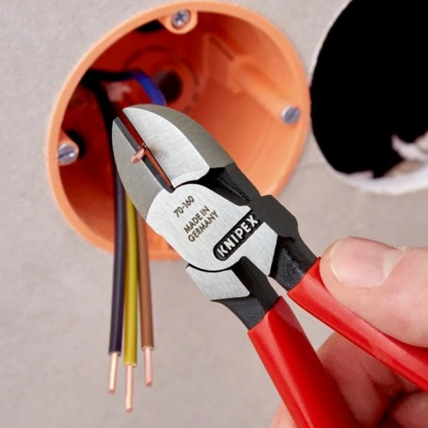 Knipex Seitenschneider Schwarz Atramentiert Mit Kunststoff überzogen 160 Mm, 70 01 160 7 Knipex Seitenschneider Schwarz Atramentiert Mit Kunststoff überzogen 160 Mm, 70 01 160 – Bild 7