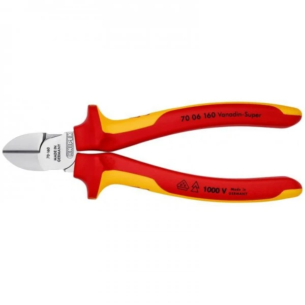 Knipex Seitenschneider Verchromt 160 Mm, 70 06 160 3 Knipex Seitenschneider Verchromt 160 Mm, 70 06 160 – Bild 3