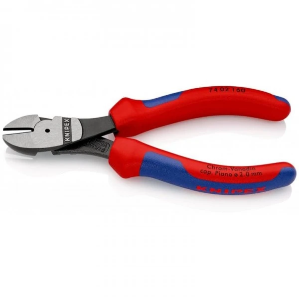 Knipex Kraft-Seitenschneider Schwarz Atramentiert Mit Mehrkomponenten-Hüllen 160 Mm, 74 02 160 2 Knipex Kraft-Seitenschneider Schwarz Atramentiert Mit Mehrkomponenten-Hüllen 160 Mm, 74 02 160 – Bild 2