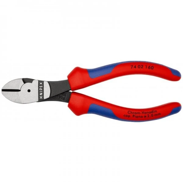 Knipex Kraft-Seitenschneider Schwarz Atramentiert Mit Mehrkomponenten-Hüllen 160 Mm, 74 02 160 3 Knipex Kraft-Seitenschneider Schwarz Atramentiert Mit Mehrkomponenten-Hüllen 160 Mm, 74 02 160 – Bild 3