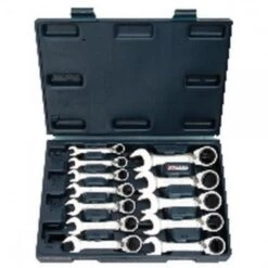 KS Tools GEAR+ Ringmaulschlüssel-Satz,kurz,12-tlg.8-19mm, 503.4652