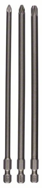 Bosch Schrauberbit-Set Extra-Hart, 3-teilig, PZ1, PZ2, PZ3, 152 Mm 2607001762