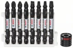 Bosch Doppelklingen Schrauberbit-Set, 9-teilig, Diverse, 65 Mm 2608522345