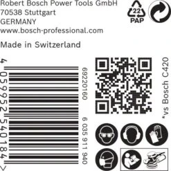 Bosch EXPERT M480 Schleifnetz, 125 mm, G 80, 50 Stück 2608900680 -Werkzeugserien Geschäft IMG RD 337158 16Txo4w6cohD8DB 600x600